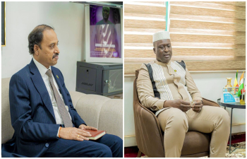 Amb. Dr. N.Nandakumar on 10 June 2026 met H.E. Mr. Abdoul Kassim FOMBA, Hon’ble Minister of Youth & Sports, Civic Education & Citizen Building of Mali. They had a fruitful discussion on strengthening India-Mali cooperation in sports, including Yoga & capacity building training of Malian youths.